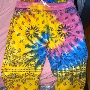 Tie dye Cropped hoodie with Matching jogger set